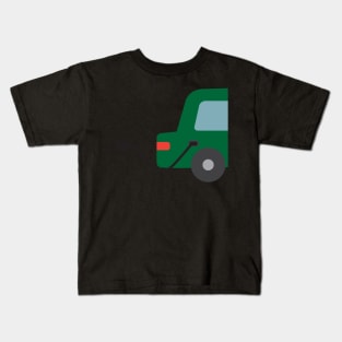 Electric car vehicle with a charger. Green energy and environment conservation concept. Kids T-Shirt